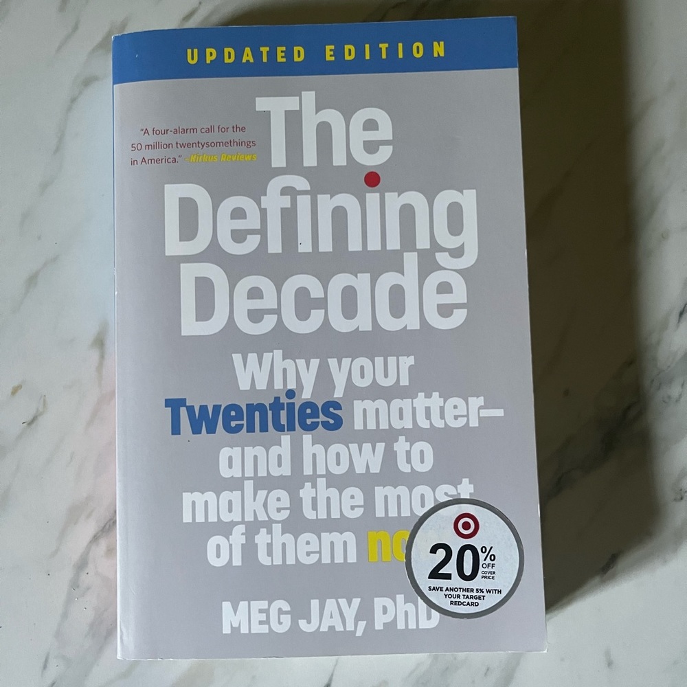 The Defining Decade Book by Meg Jay, Very Good Condition